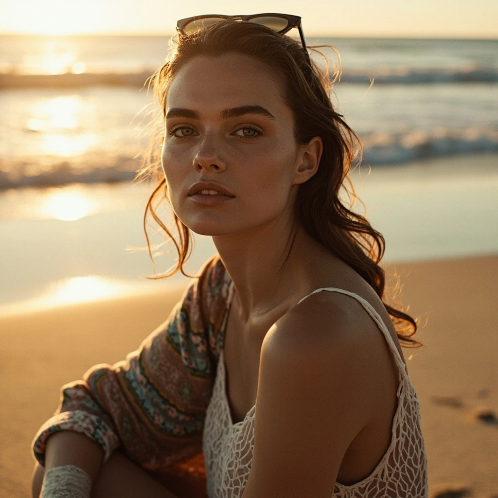 On-location editorial fashion story set along the Mediterranean coast.